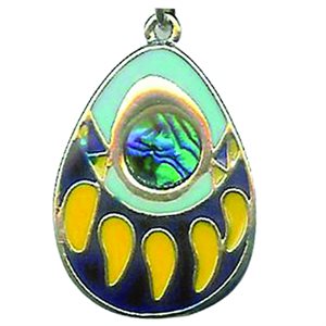 Pendant - Abalone Paw Print (Colour Changing)