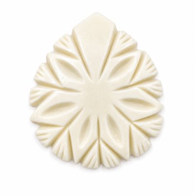 Pendant - Bone Flower (10 Pieces)