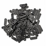 Bone Spacers - Black (2 Hole)