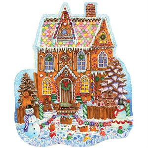 Shape Puzzle - Gingerbread House - 1000