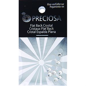Preciosa Viva 12 Flatback SS20  (18Pcs) Crystal