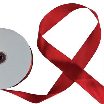 Satin Ribbon 1.5" - Red - 100 Meters/Roll