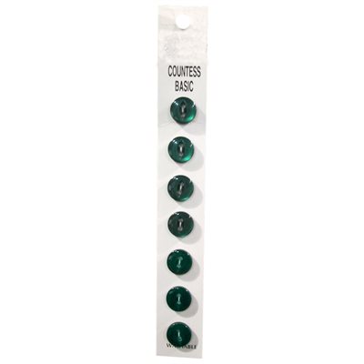 Slimline 2 Hole Buttons - Green (Size 18)