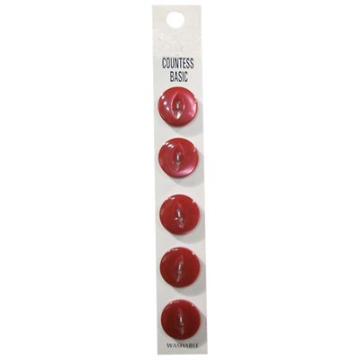 Slimline 2 Hole Buttons - Red (Size 26)